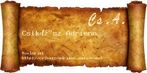 Csikász Adrienn névjegykártya