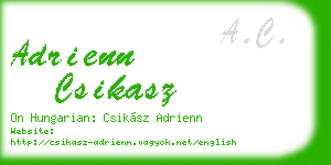 adrienn csikasz business card