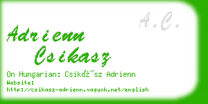 adrienn csikasz business card